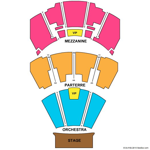MGM Grand Theater At Foxwoods Seating Chart